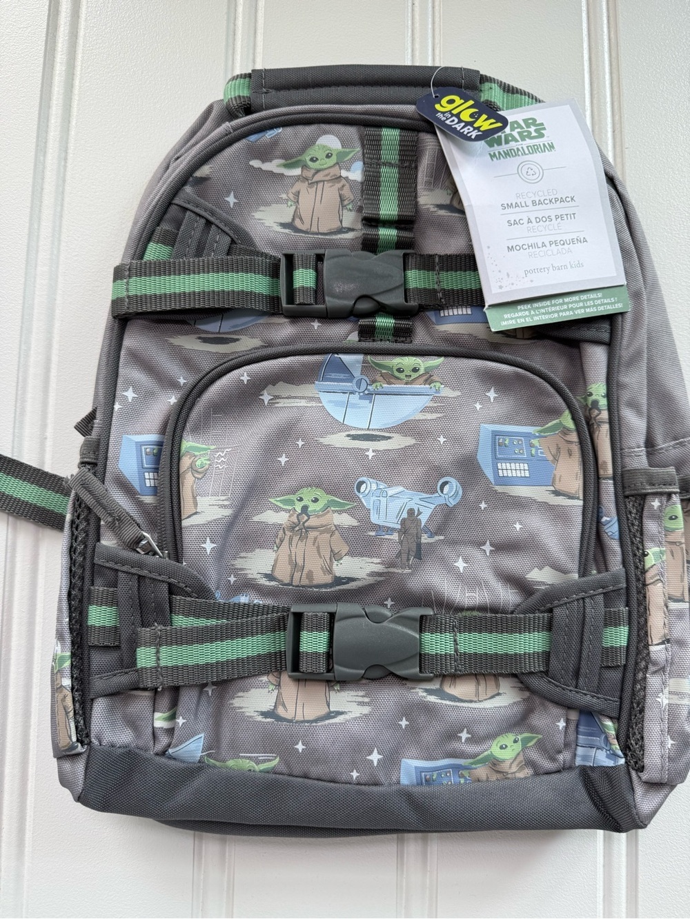 Pottery Barn School STAR WARS Small BACKPACK Grogu Yoda Mandalorian NEW 3103